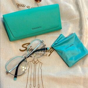 Tiffany & Co. Blue Glasses with Iconic Design TF1138 53-17-140
